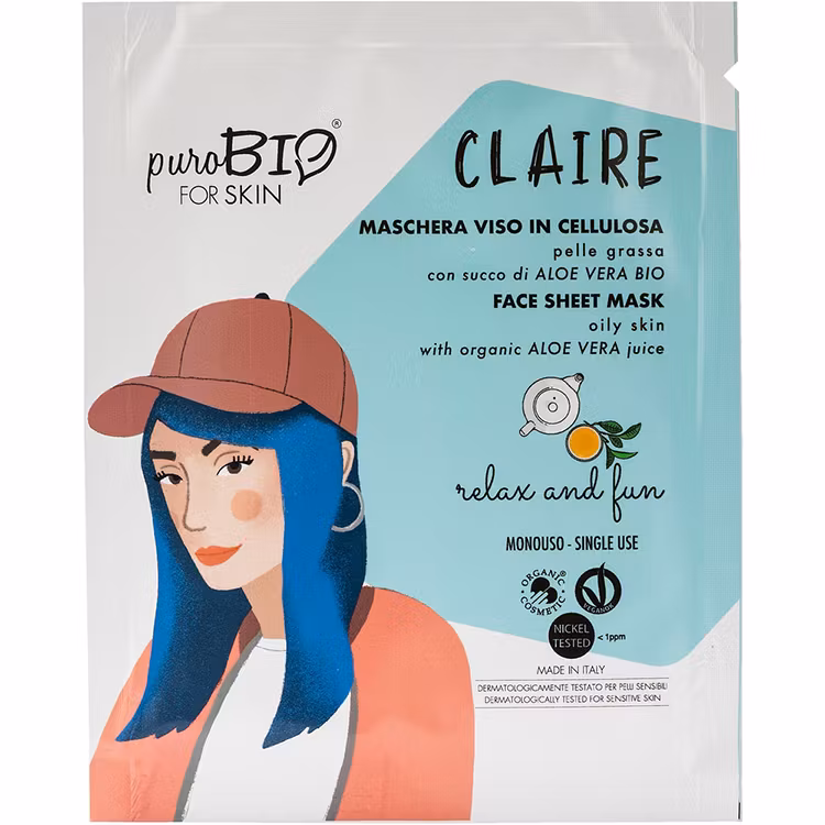 Claire Face Sheet Mask for oily skin