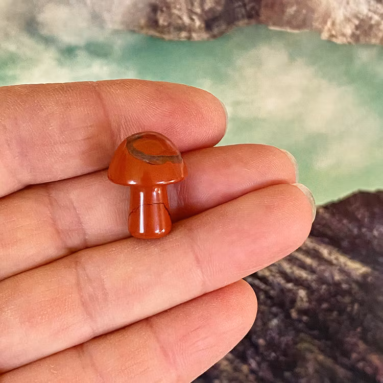 Jaspis Röd Svamp 2cm