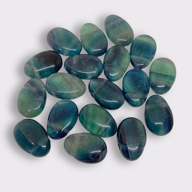 Fluorit Grön-Blå Hängsmycke (Droppe)