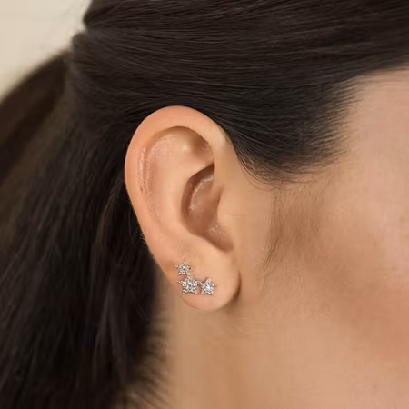 Silvia örhängen Silver/Guld med presentask