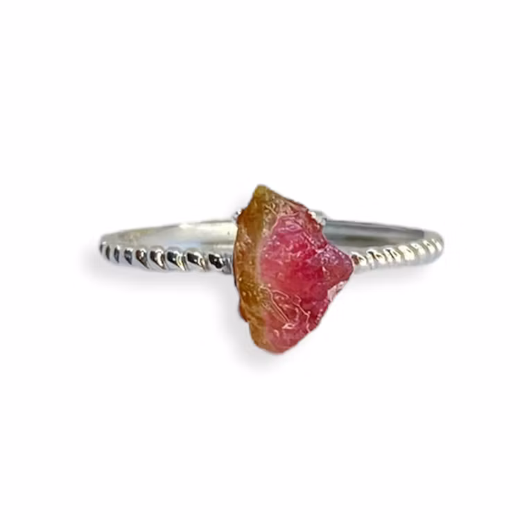 Turmalin Vattenmelon (Silver 925 ställbar)