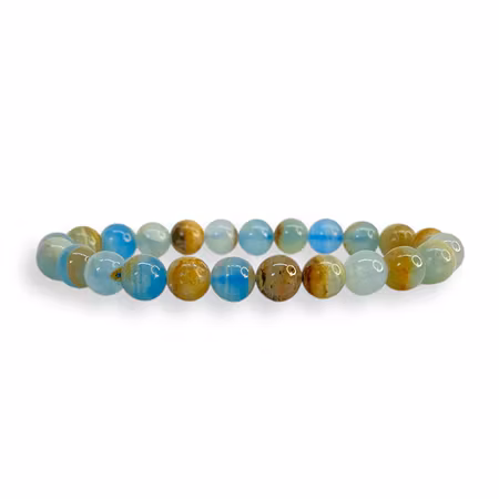 Onyx Blå 8mm pärlor Armband