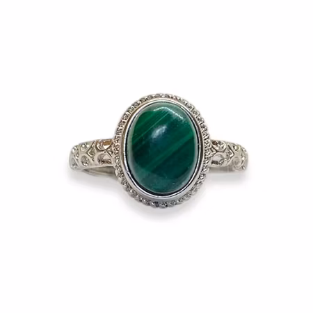 Malakit Ring (ställbar)