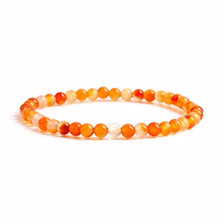 Karneol 4mm Armband