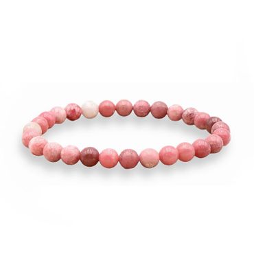 Thulit 6mm pärlor Armband