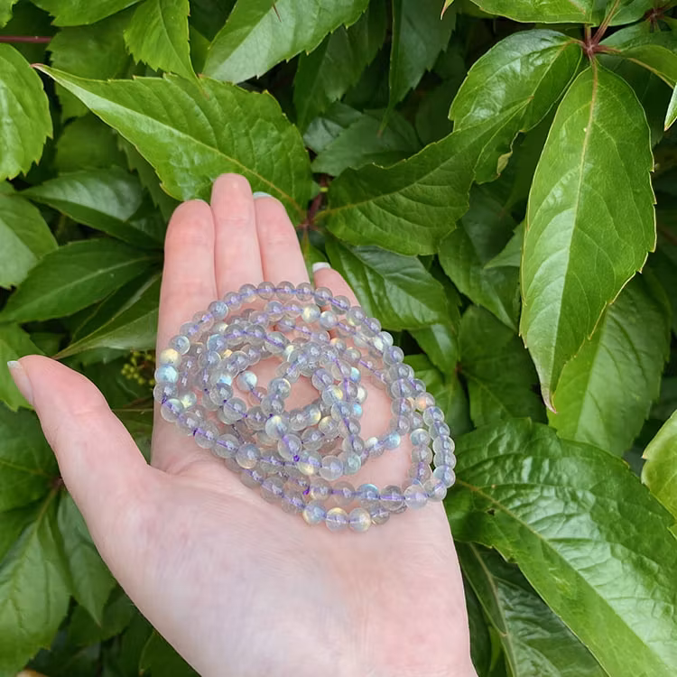 Labradorit 6mm pärlor Armband