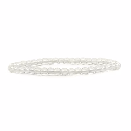 Bergkristall 4mm pärlor Armband