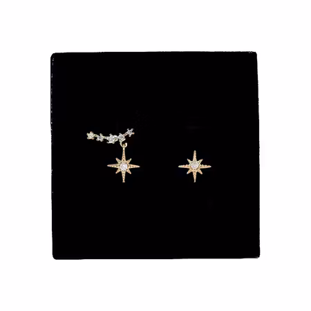 Elsa örhängen Silver/Guld med presentask