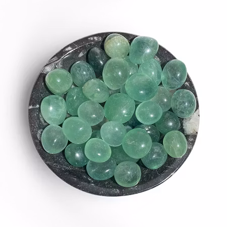 Fluorit Grön Trumlade stenar 100gr