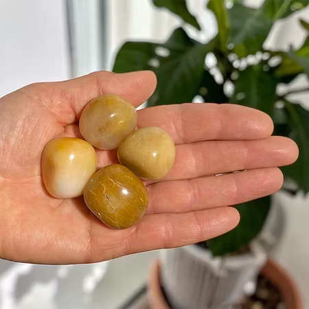 Aventurin Gul Trumlade stenar 200gr