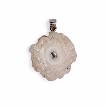 Agat "Blomma" Hängsmycke (925 Silver)