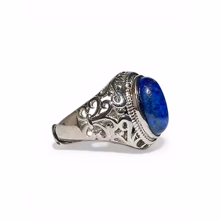 Lapis Lazuli "Klackring" Ring (LK. ställbar)