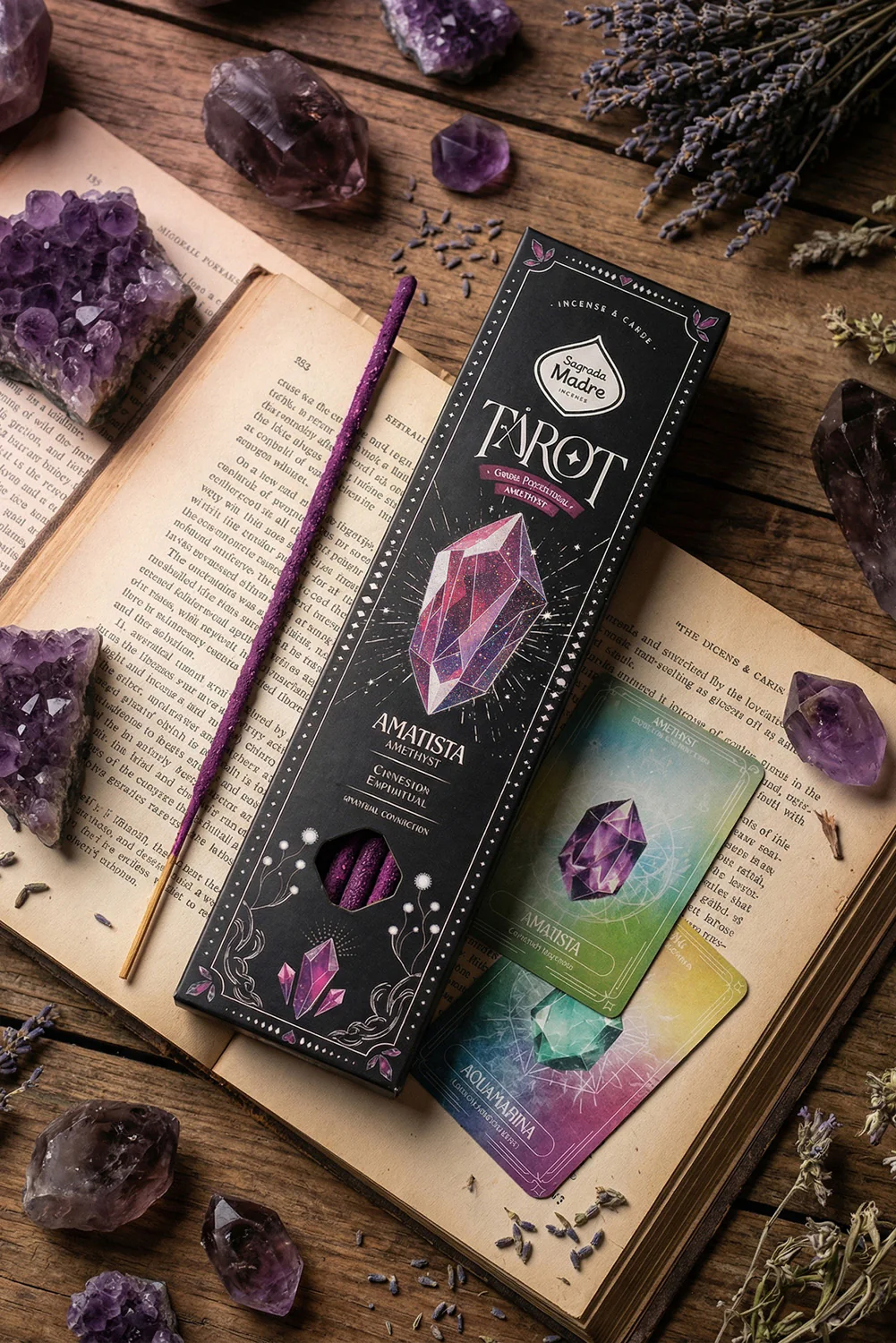 Ametist Rökelsepinnar Violett & Lavendel (Sagrada Madre)