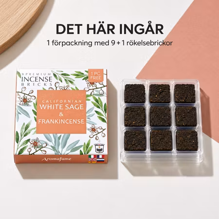 Rökelsebrickor Vit salvia & Frankincense 9st