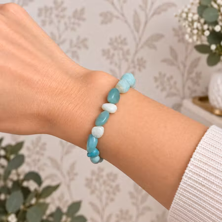 Amasonit Tumlade pärlor Armband