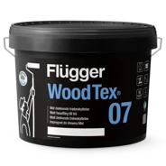 Flügger 07 Wood Tex - Extra hållbar, matt fasadfärg till trä 10L
