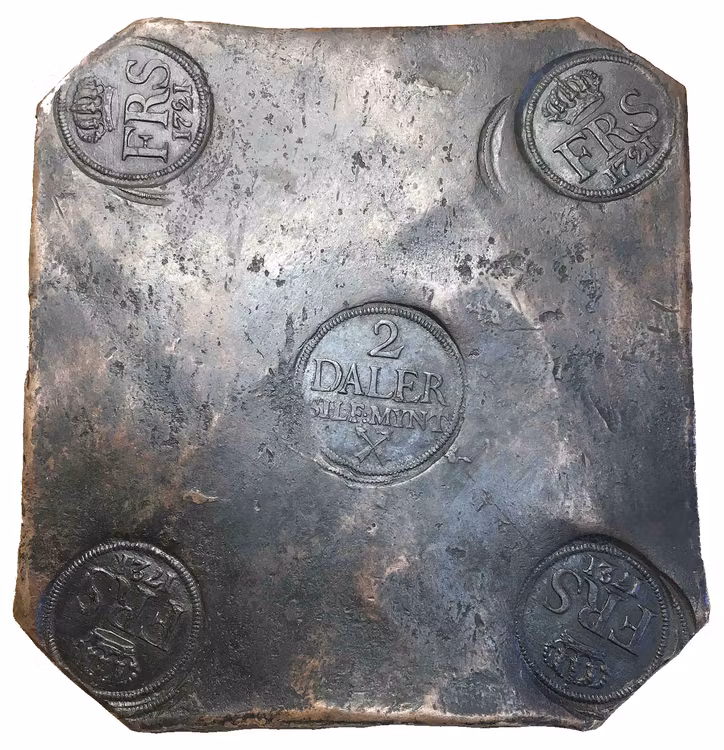 Sverige, Fredrik I 1720-1751, 2 Daler SM 1721 - PLÅTMYNT - OSEDVANLIGT VACKER - TILLFÄLLE