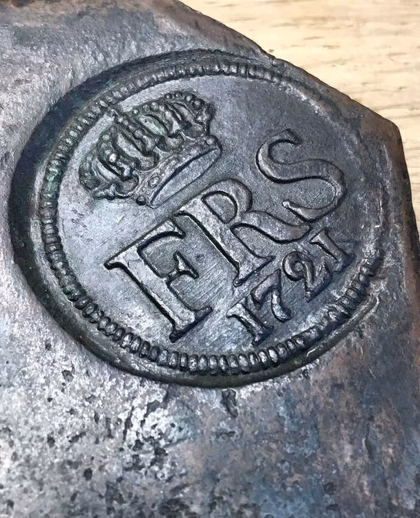 Sverige, Fredrik I 1720-1751, 2 Daler SM 1721 - PLÅTMYNT - OSEDVANLIGT VACKER - TILLFÄLLE