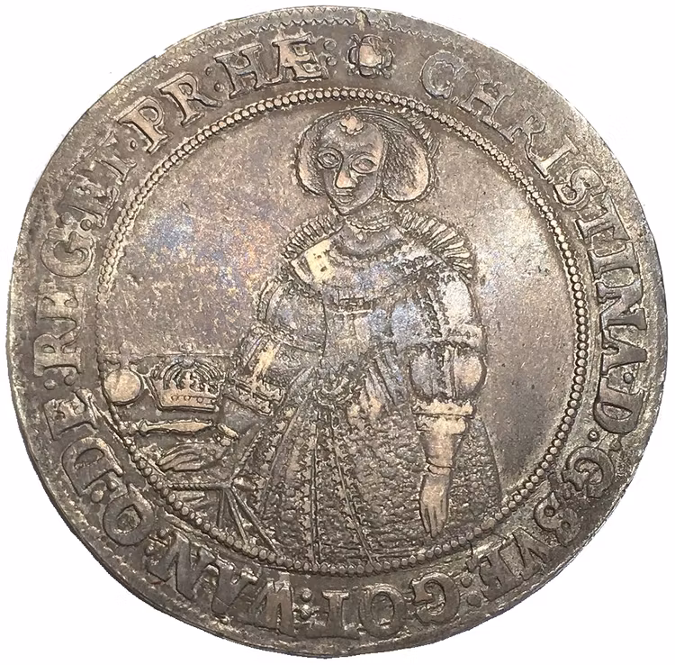 Sverige, Kristina, Sala, Silverriksdaler 1640 - MYCKET VACKERT OCH OVANLIGT SKARPT EXEMPLAR