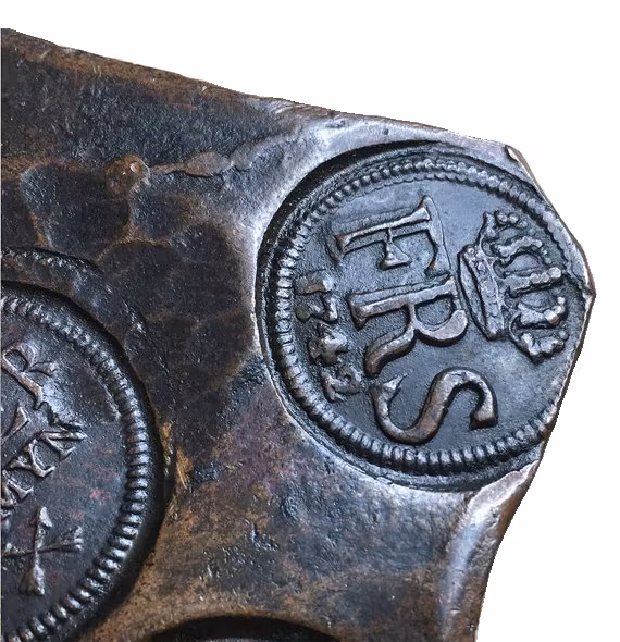 Sverige, Fredrik I 1771-1792, Plåtmynt, 1/2 Daler silvermynt 1742 - VACKERT EXEMPLAR