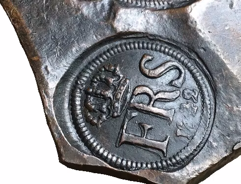 Sverige, Fredrik I 1771-1792, Plåtmynt, 1/2 Daler silvermynt 1742 - VACKERT EXEMPLAR