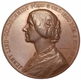 Sverige, Jenny Lind 1820-1887, Operasångerska - Näktergalen, Bronsmedalj