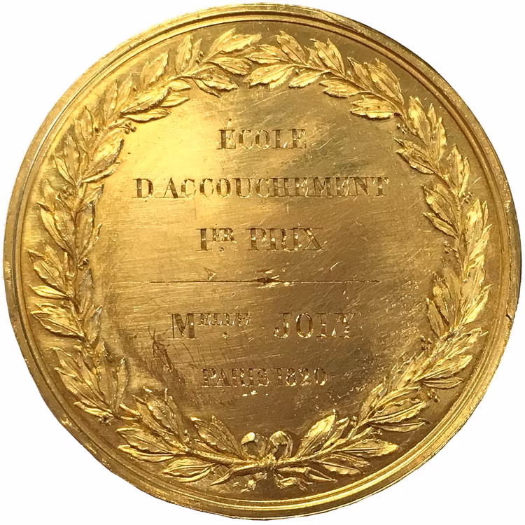 Frankrike, Louis XVIII - Guldmedalj 1820 - EXTREMT RAR - RR