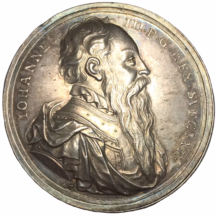 Johan III tillträder regeringen 1568 - graverad av Arvid Karlsteen