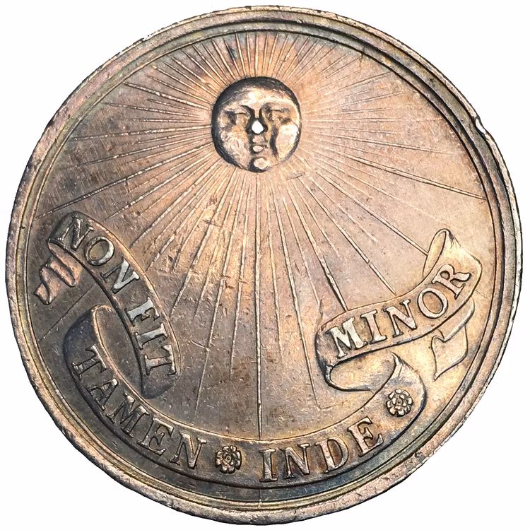 Drottning Kristina abdikerar från svenska tronen 1654 - graverad av Arvid Karlsteen - RR