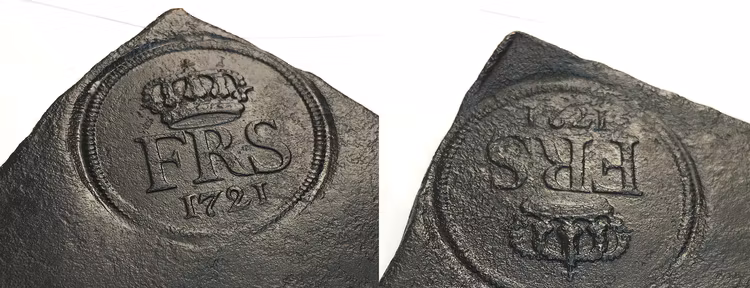 Fredrik I - Plåtmynt - 4 Daler SM 1721- Vackert och tilltalande exemplar