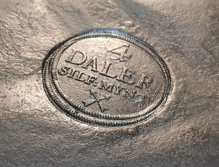 Fredrik I - Plåtmynt - 4 Daler SM 1721- Vackert och tilltalande exemplar