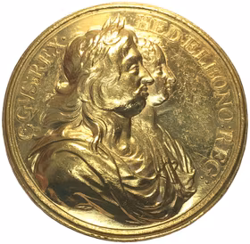 Sverige, Karl XI med föräldrarna Karl X Gustav & Hedvig Eleonora - 25 Dukater ca 1680 - GULD - UNIK  privat ägo