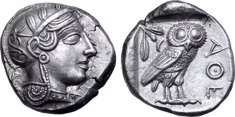 Attika, Aten, Tetradrachm 454-404 f.Kr - MYCKET VACKERT SKICK