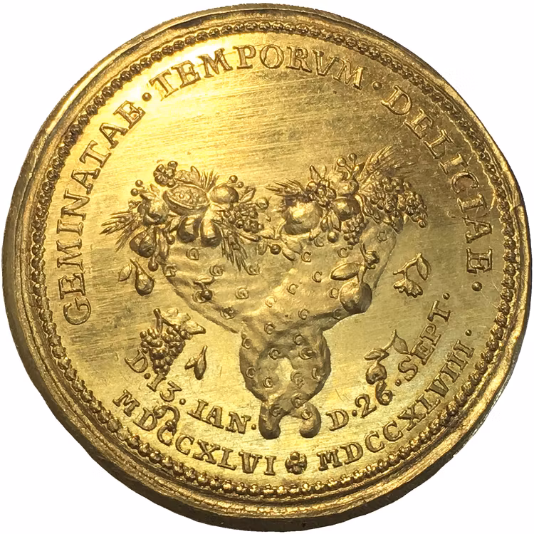Adolf Fredrik - 10 dukater 1748 - Guldmedalj - UNIK i privat ägo