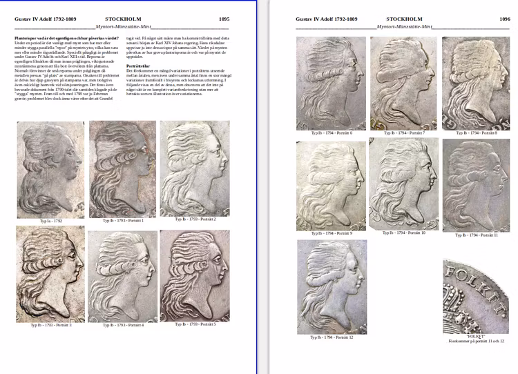 SVERIGES MYNTBOK 995-2022 -  Världens bästa myntbok ( 2 delar) - Vinnare av IAPN:s "Book Prize" för bästa myntbok i världen 2021!