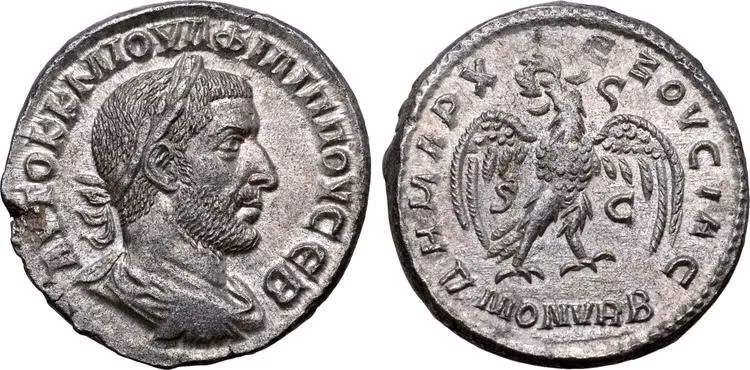 Romerska riket, Philip I 244-249 e.Kr, Seleucis and Pieria, Tetradrachm - Tekniskt ocirkulerad och skarp med fin lyster