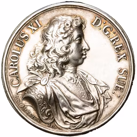 Karl XI och Ulrika Eleonora av Anton Meybusch utgiven 1680 - SÄLLSYNT