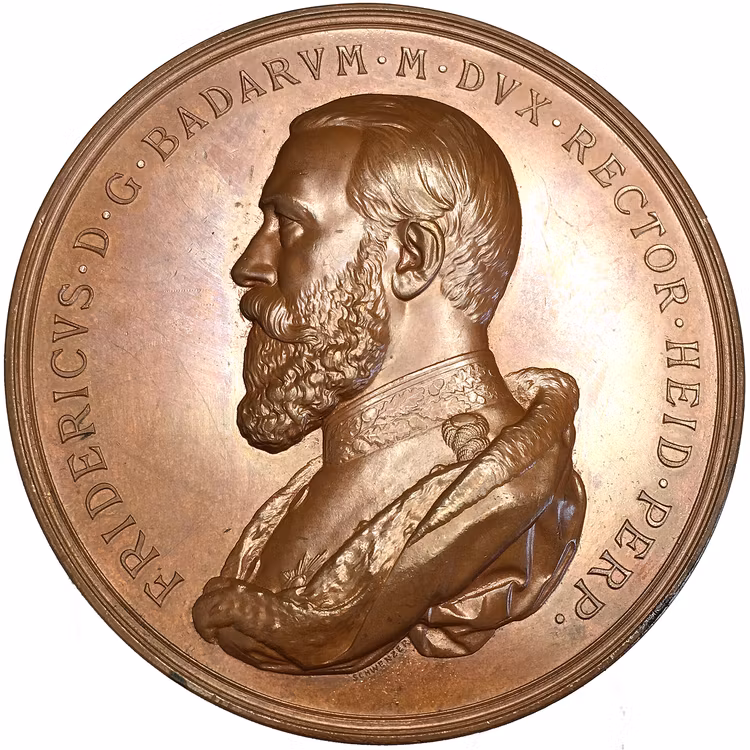 Storhertig Friedrich I av Baden - 500-årsminnet av universitetet 1886 av Schwenzer & Götz