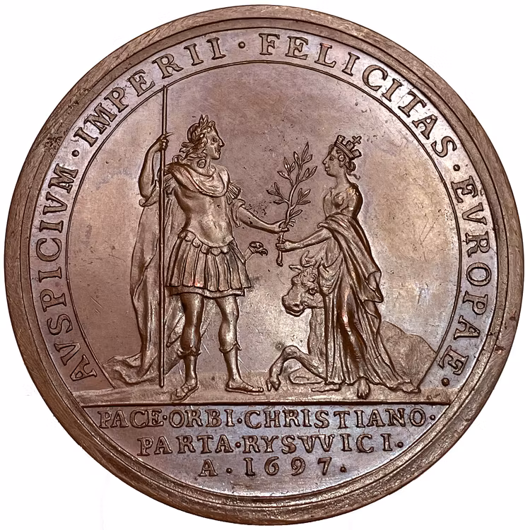 Karl XII - Freden i Ryswik 1697 - Möjligen det enda kända exemplaret - XR graverad av Arvid Karlsteen