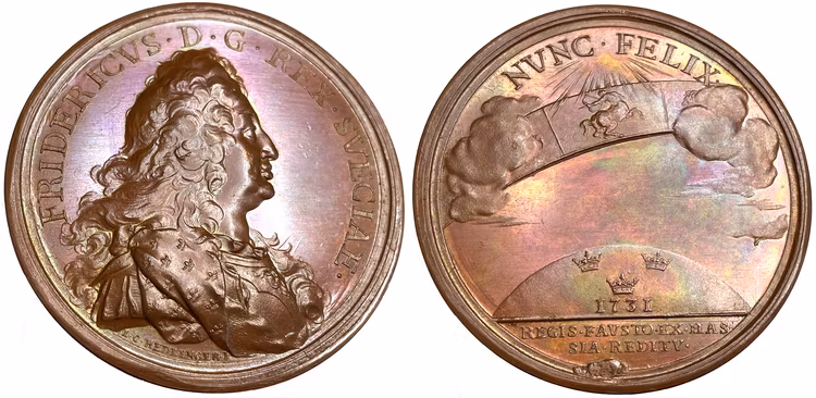 Fredrik I - Återkomsten från den resan till Hessen 1731 - PRAKTEXEMPLAR