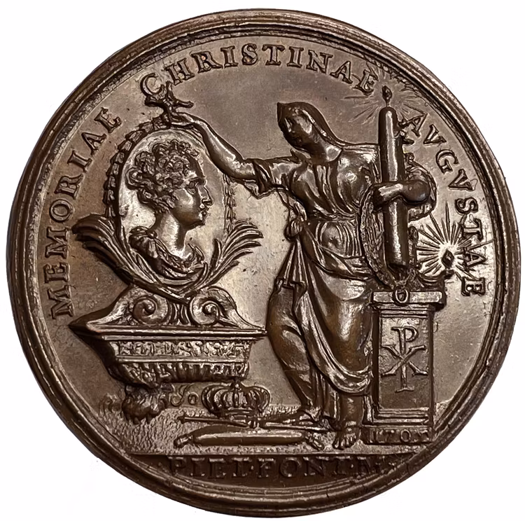 Drottning Kristinas minnesvård i Peterskyrkan 1702