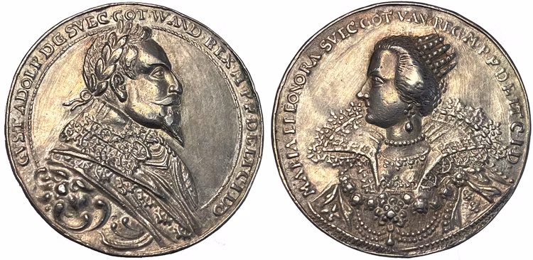 Gustav II Adolf och Maria Eleonora 1620-talet - PRAKTEXEMPLAR