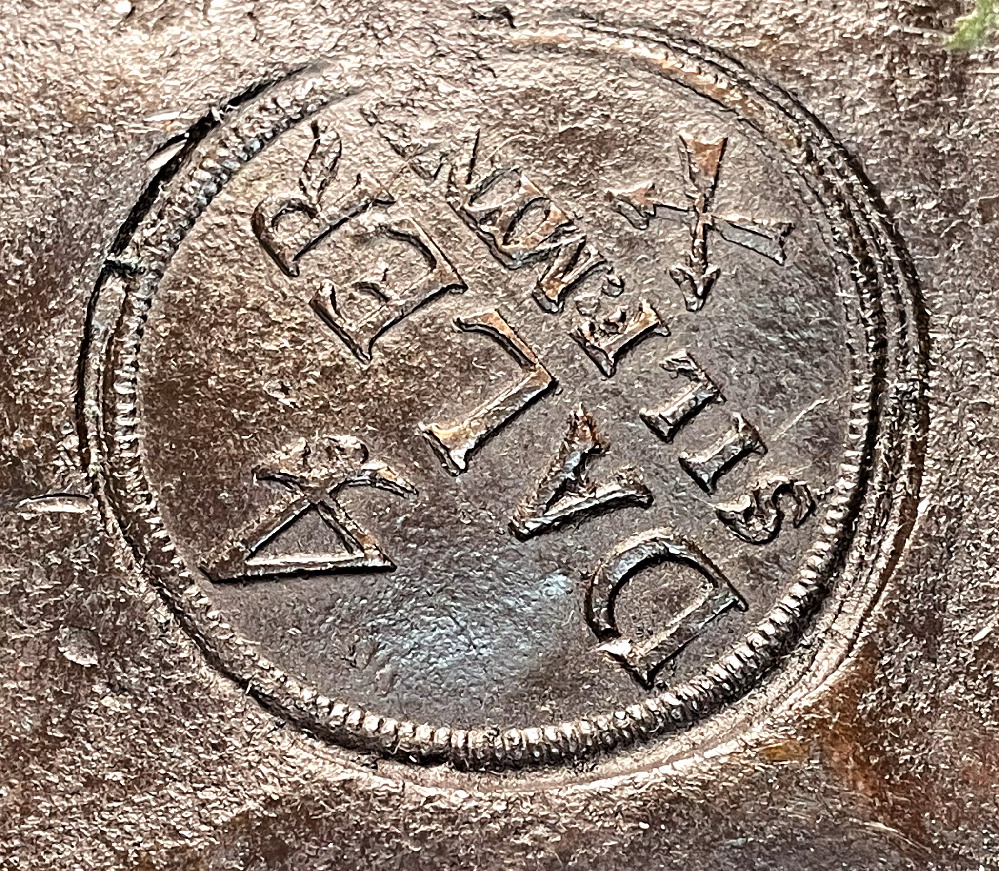 Fredrik I - Plåtmynt - AVESTA - 4 Daler Silvermynt 1743 - Ovanlig form, något överviktig - SÄLLSYNT