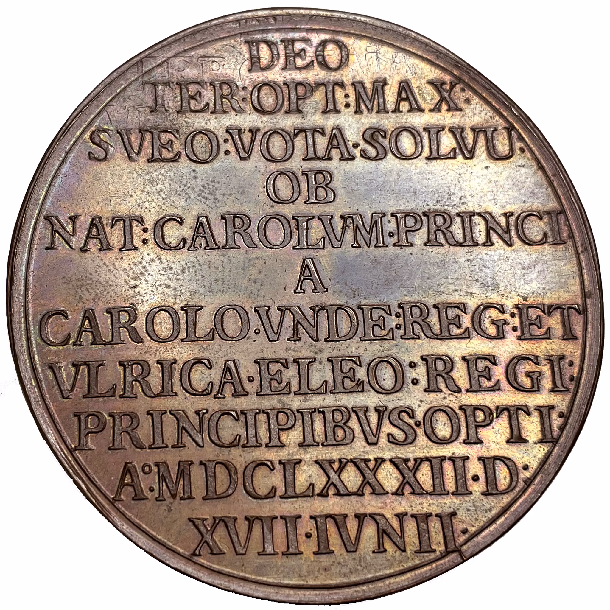 Karl XII:s födelse den 17 juni 1682 - PRAKTEXEMPLAR av Arvid Karlsteen - MYCKET SÄLLSYNT - RR