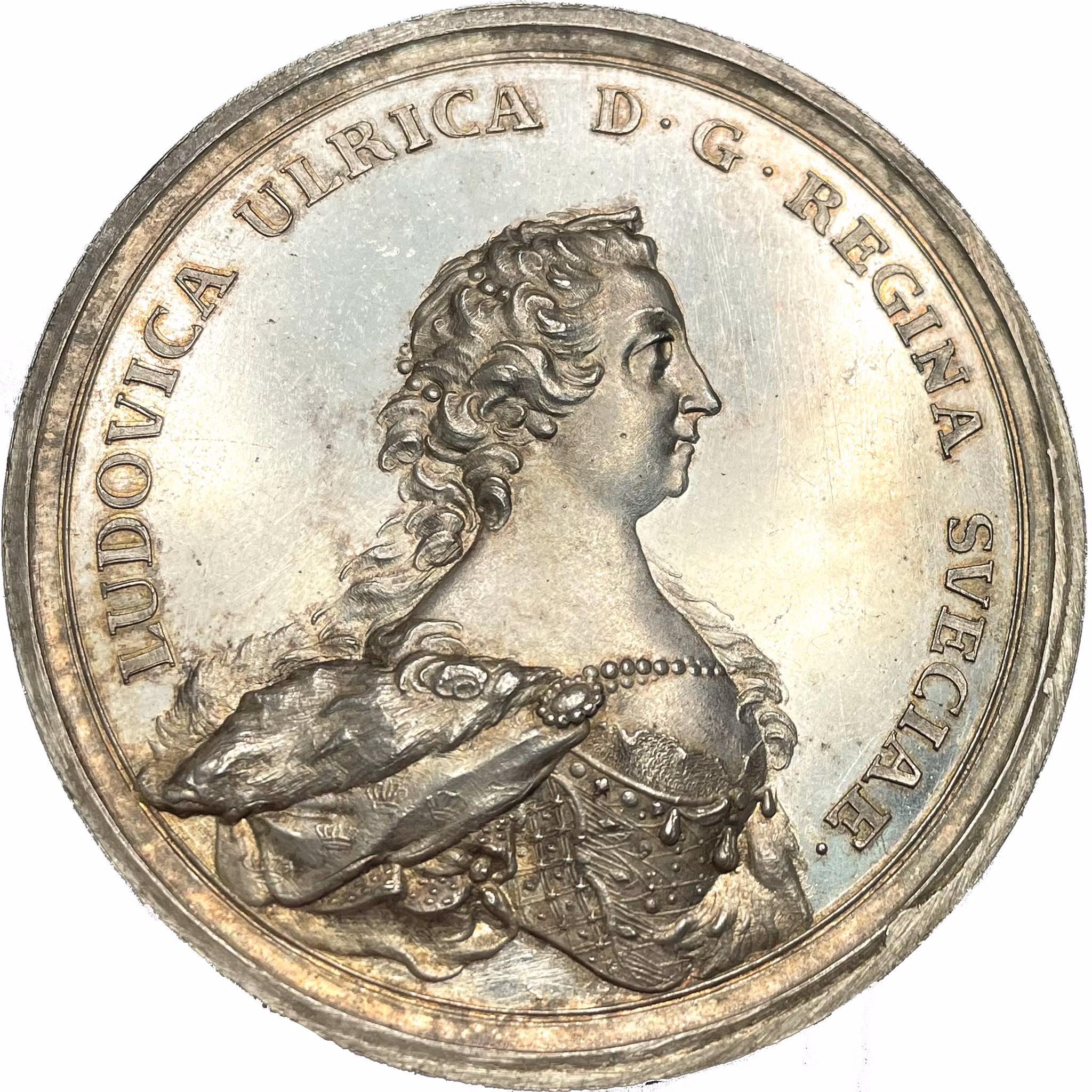 Lovisa Ulrika instiftar Vitterhetsakademien 1753 av Daniel Fehrman - OCIRKULERAT TOPPEXEMPLAR - RR