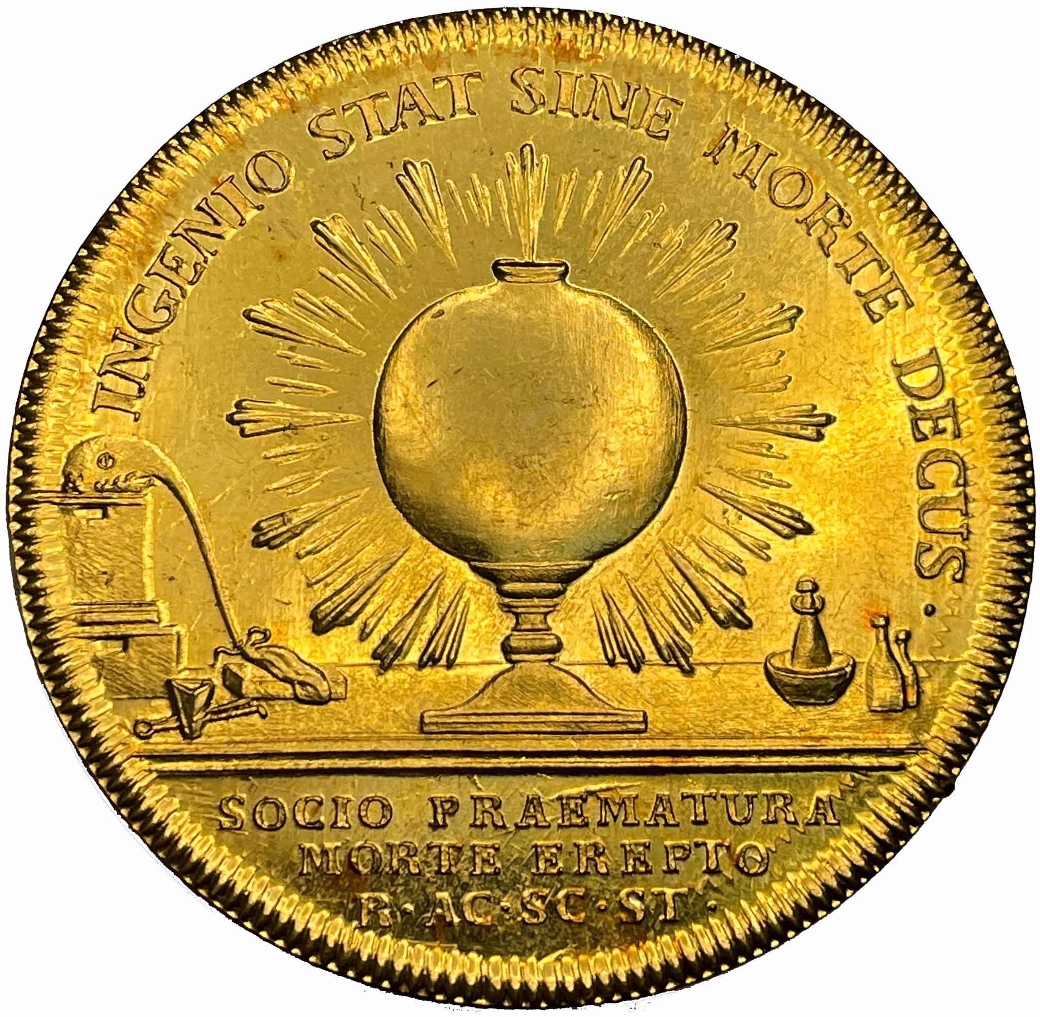 Carl Wilhelm Scheele 16 dukaters guldmedalj 1789 i toppskick - RRR