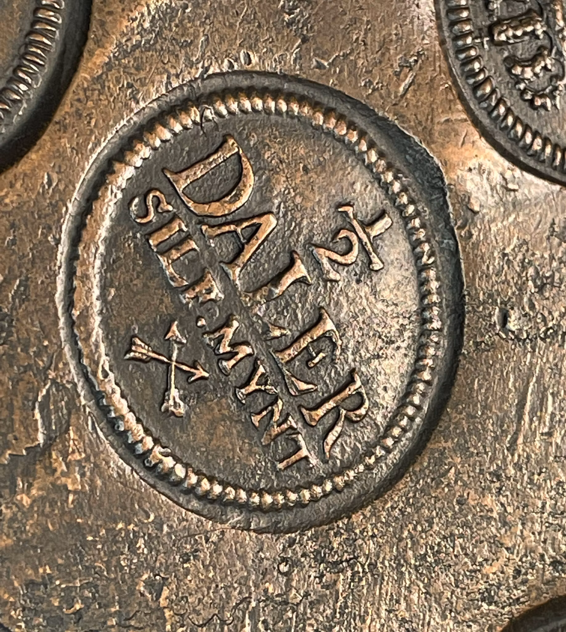 Fredrik I - Plåtmynt - 1/2 Daler SM 1736 - Vackert exemplar