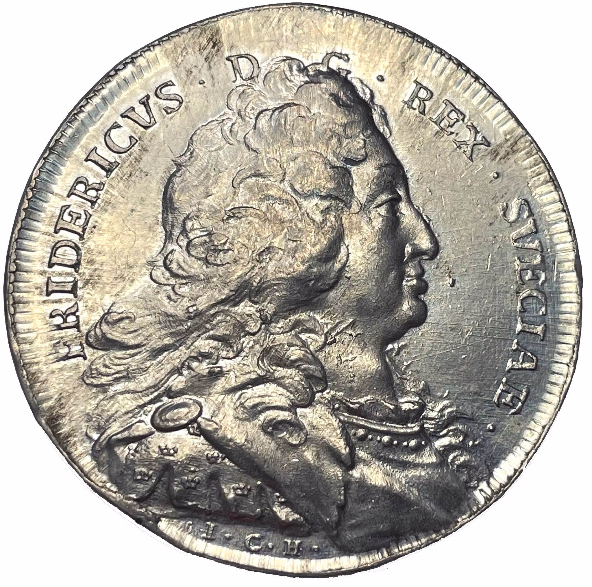 Fredrik I - Hemkomsten från Hessen 1731 av Johan Carl Hedlinger - Toppexemplar - Mycket sällsynt