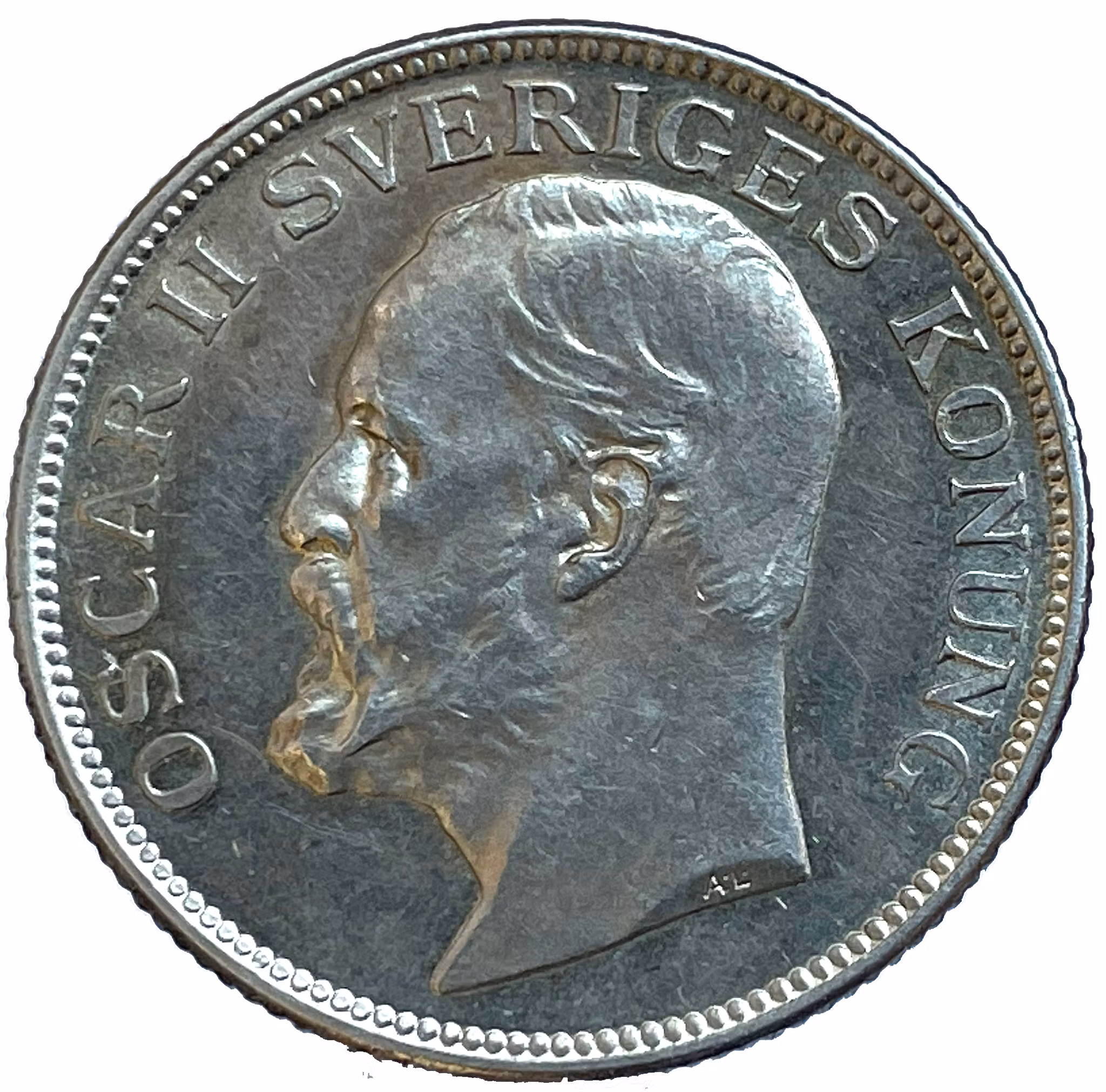 Oskar II - 1 Krona 1906 - Vackert exemplar med djupt glänsande fält med spegelkaraktär