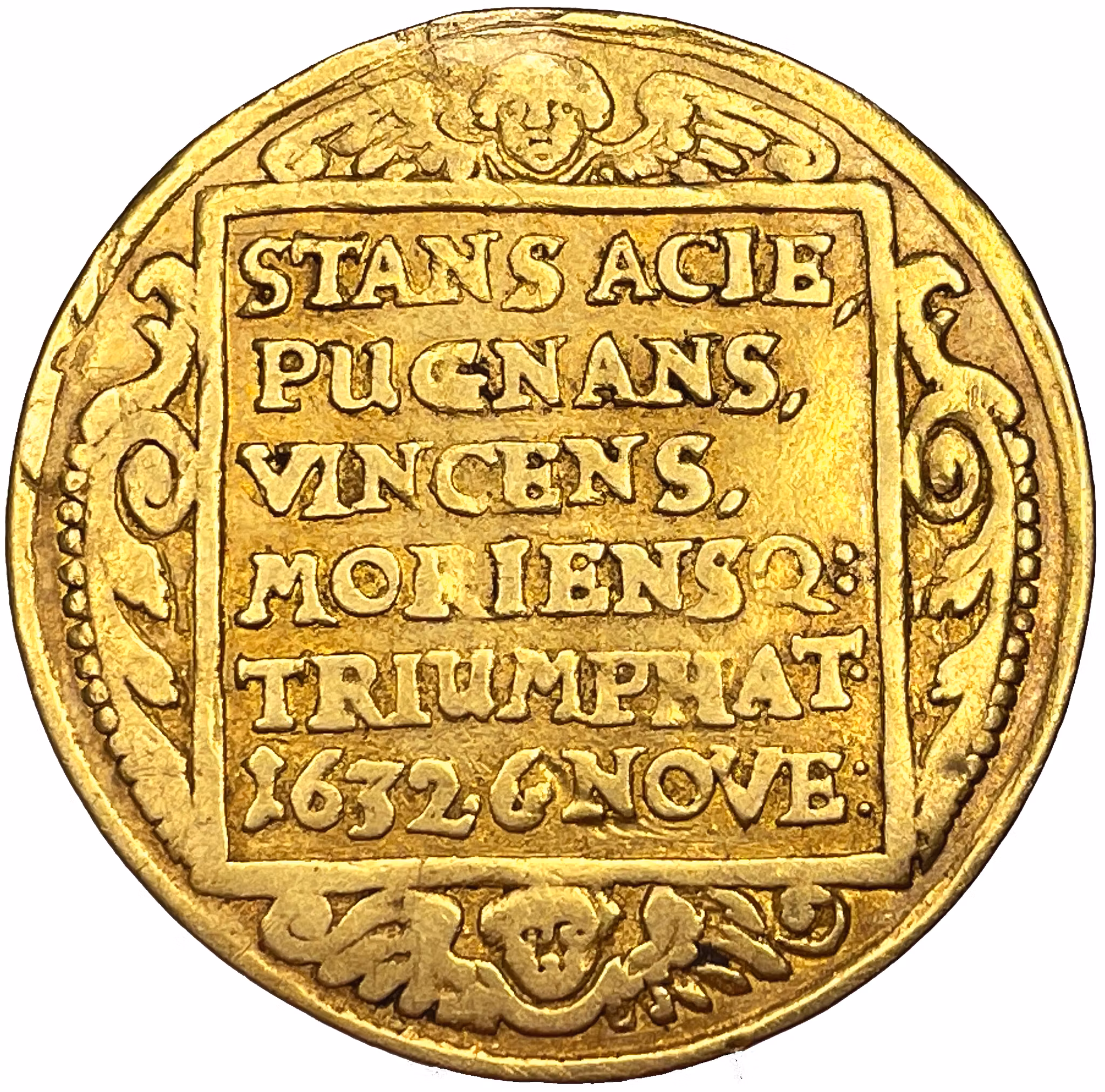 Gustav II Adolf - GULDMYNT - 2 dukater - kastmynt till konungens begravning 1634 - Ex. Svensson - troligtvis UNIK i privat ägo